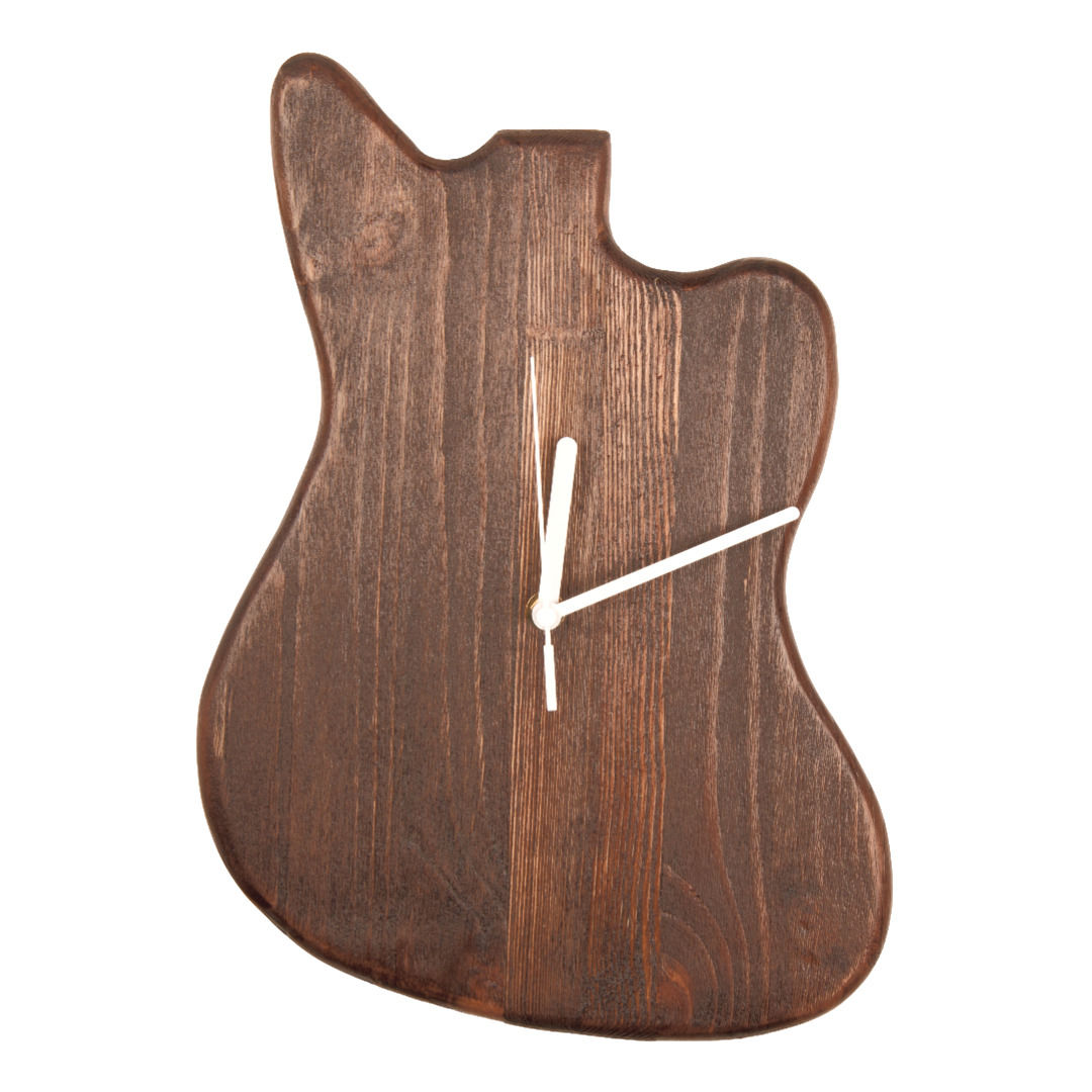 (JM) שעון קיר מעץ מלא בעבודת יד