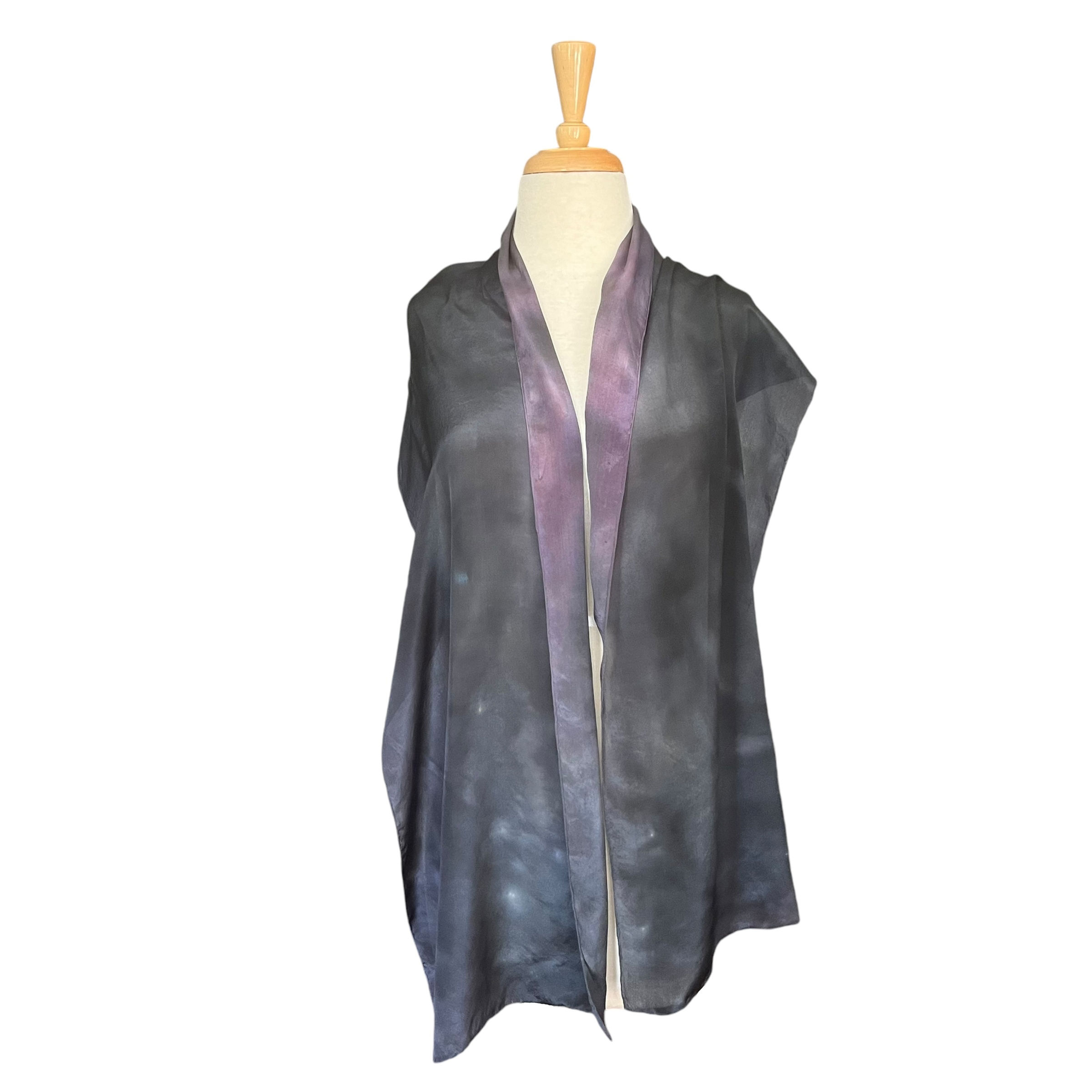 Silk Scarf - Iris Lightweight Crepe de Chine
