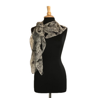 Silk Chiffon Dandelion Pouf Day Scarf