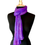 Thumbnail: Silk Shawl - Royal Purple Crinkle Chiffon