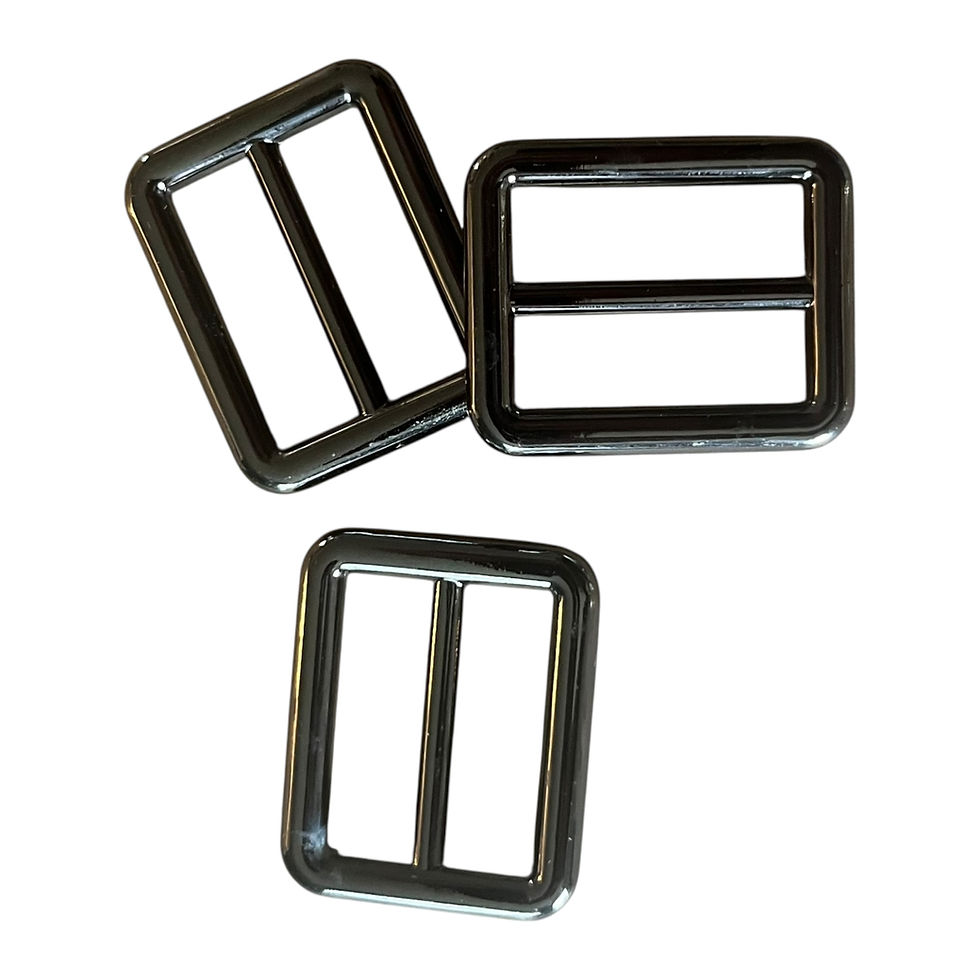 Thumbnail: Rectangular Gunmetal Scarf Ring