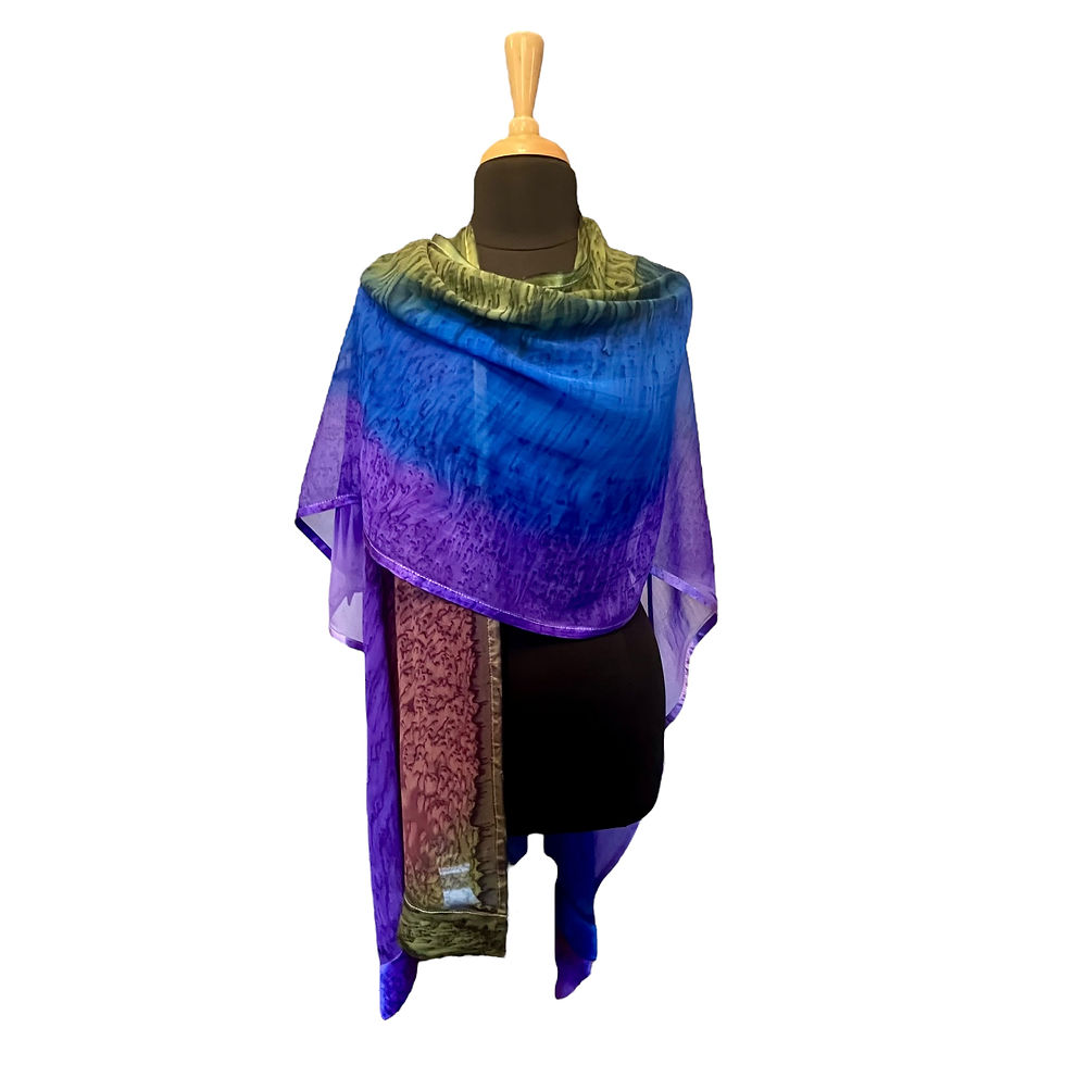 Thumbnail: Silk Ruana - Royal Verdigris