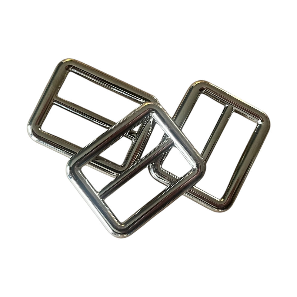 Thumbnail: Rectangular Silver Scarf Ring