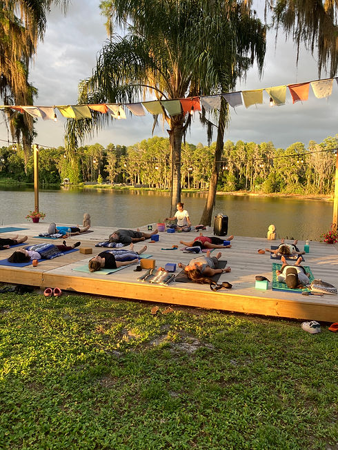 group yoga class