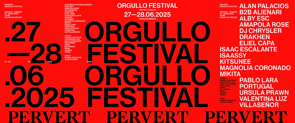 PERVERT ORGULLO FESTIVAL  2025