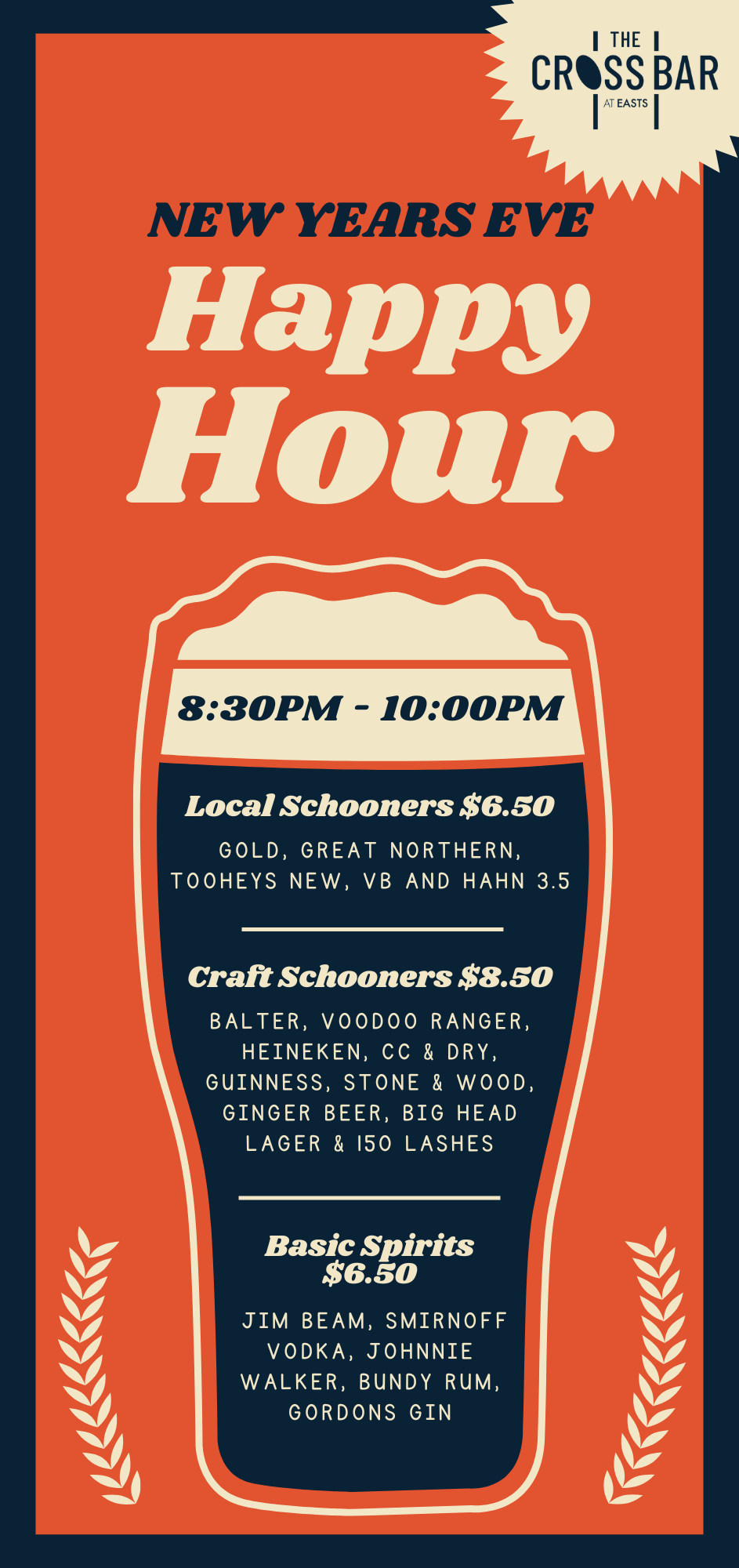 The Cross Bar New Years Eve Countdown Party Happy Hour Drinks Specials_DL Flyer.png