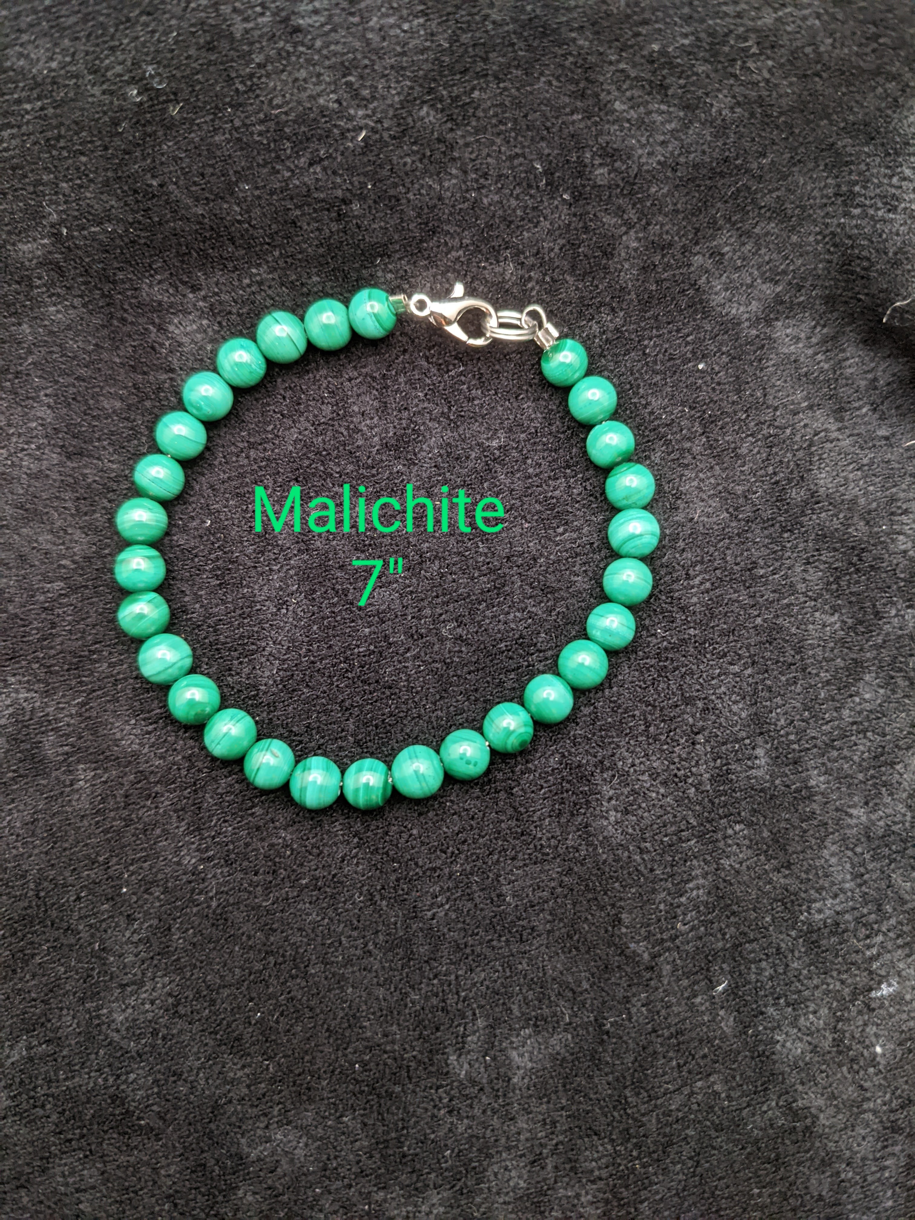 Malachite Bracelet 7"