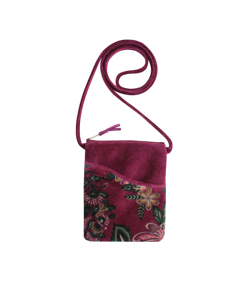 Earth Squared Velvet Sling Bag