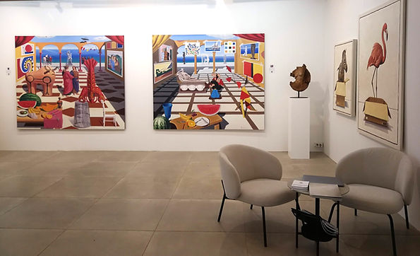 Joaquin Lalanne at an art event