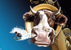 Cow Exploring - Explorando una Vaca