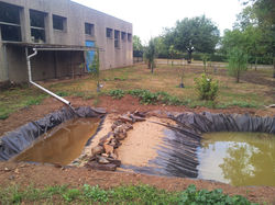 Mise en place du récupérateur d'eau