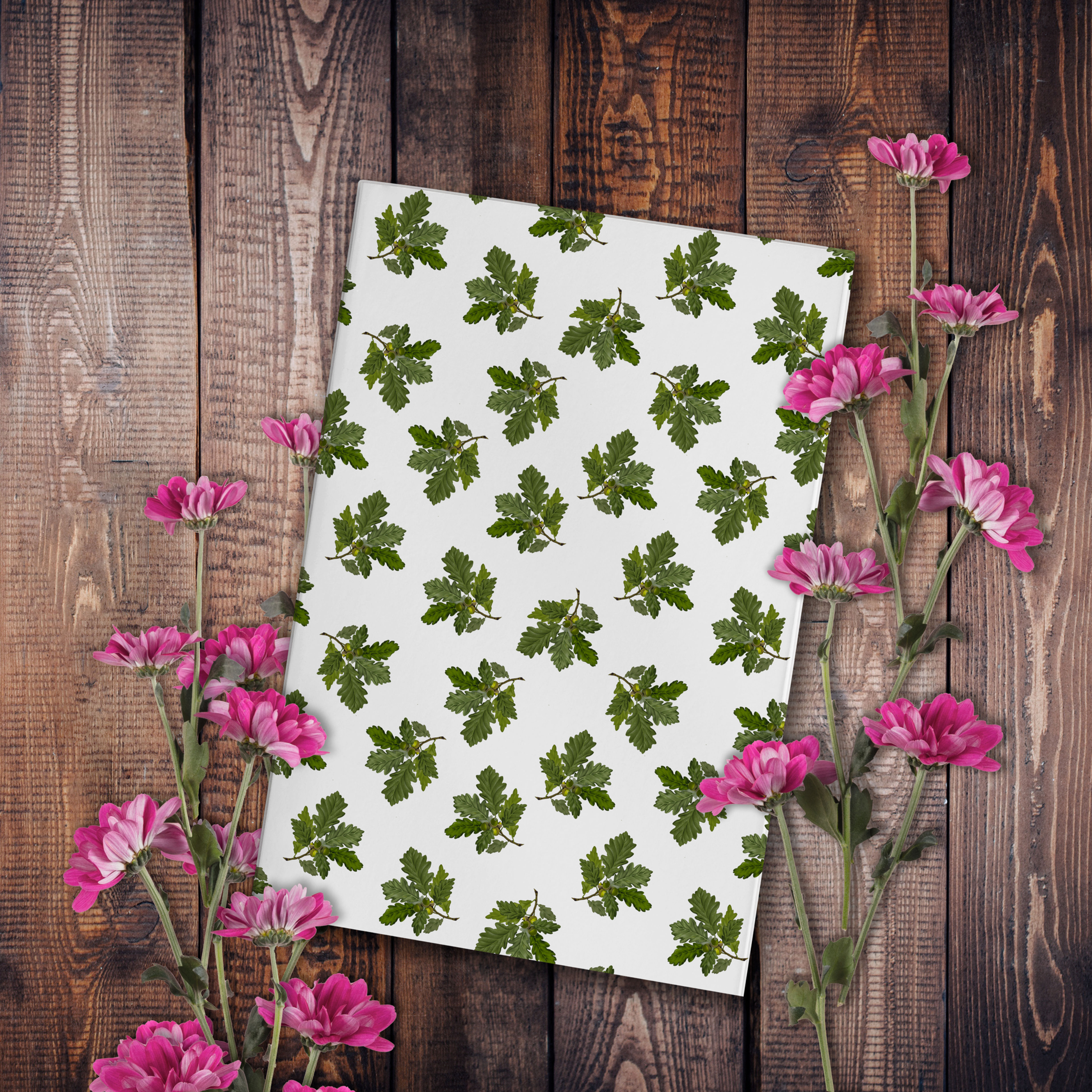 'Oak Leaves' A5 Notebook