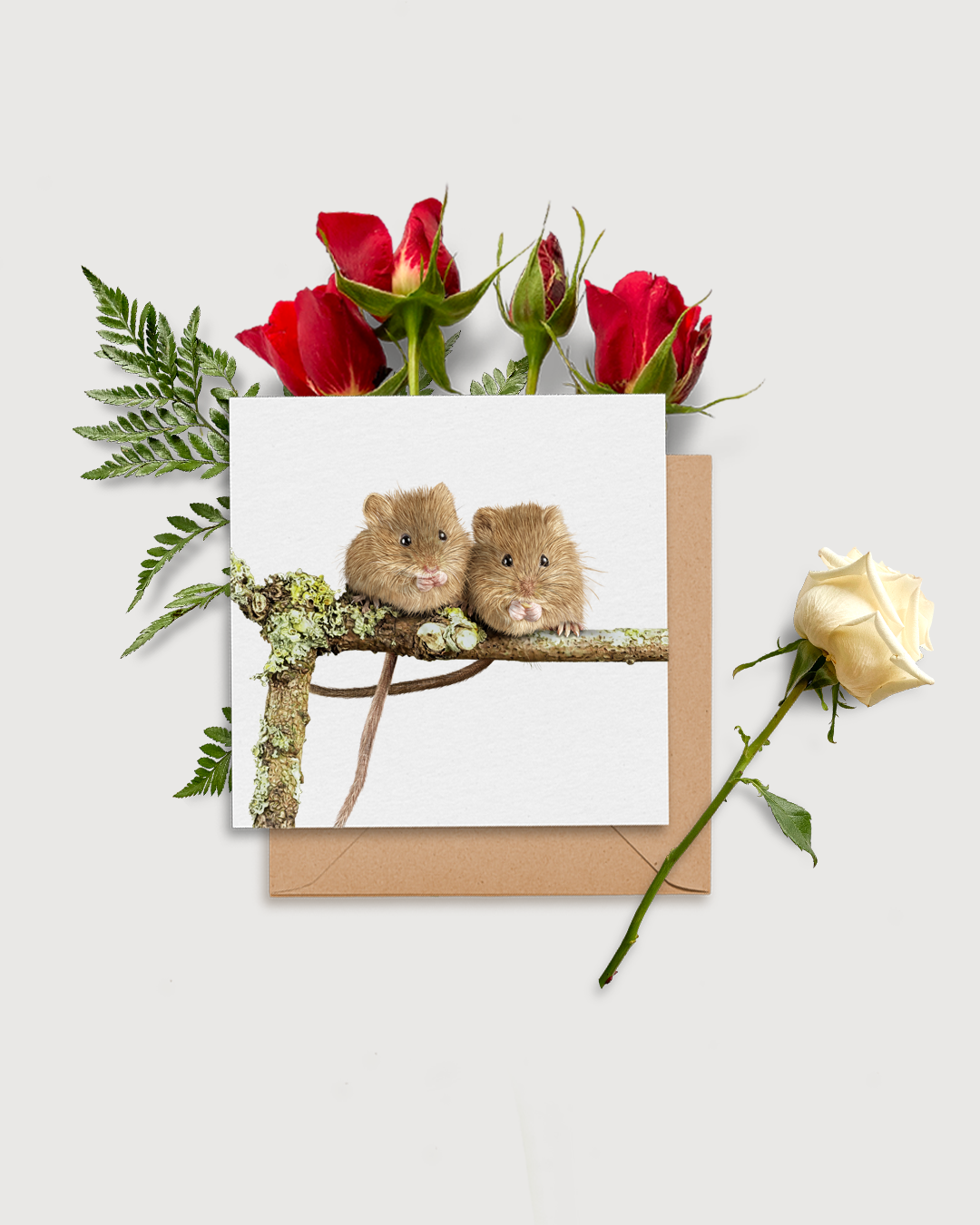 'Love At First Squeak' Greeting Card