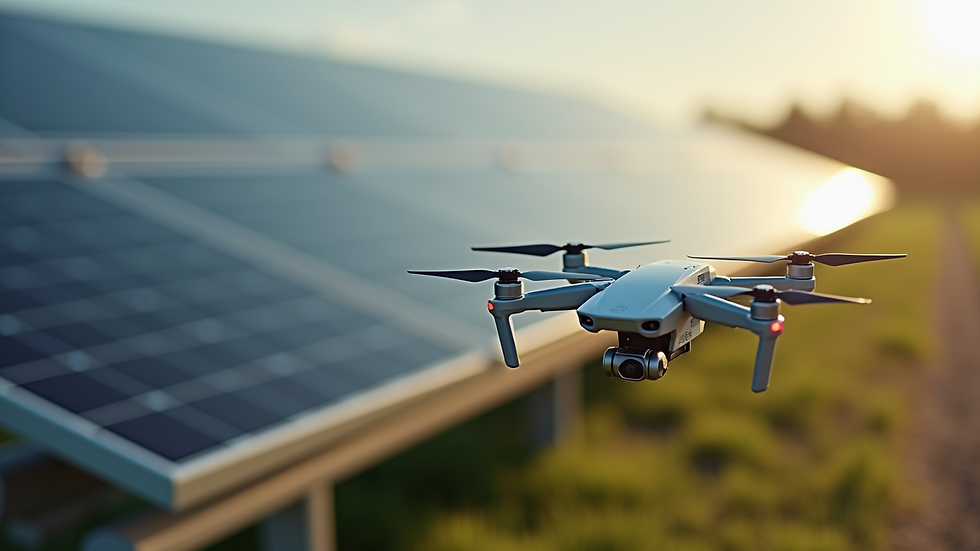 Optimiser la production solaire: nettoyage de panneaux photovoltaïques par drone