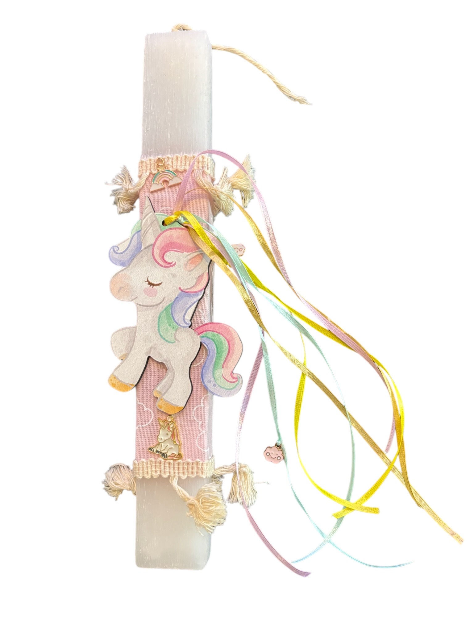 Unicorn (Pastel) Easter Candle