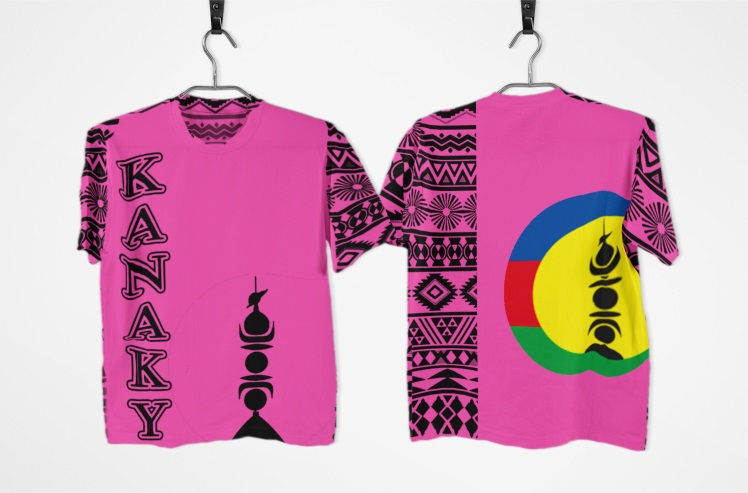 Miniature : T-shirt coton unisex Kanaky flèche RV