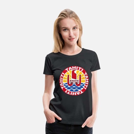 Miniature : T-shirt Unisex imprimé symbole Tahiti cerclé