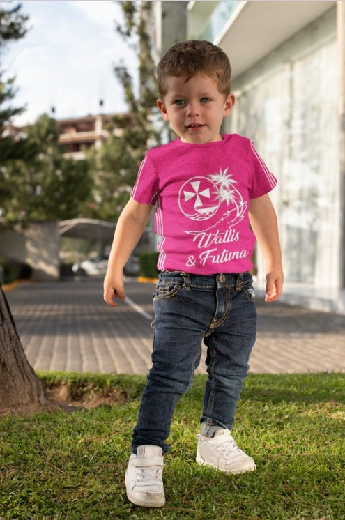 Thumbnail: T-shirt Baby shower unisex Wallis & Futuna