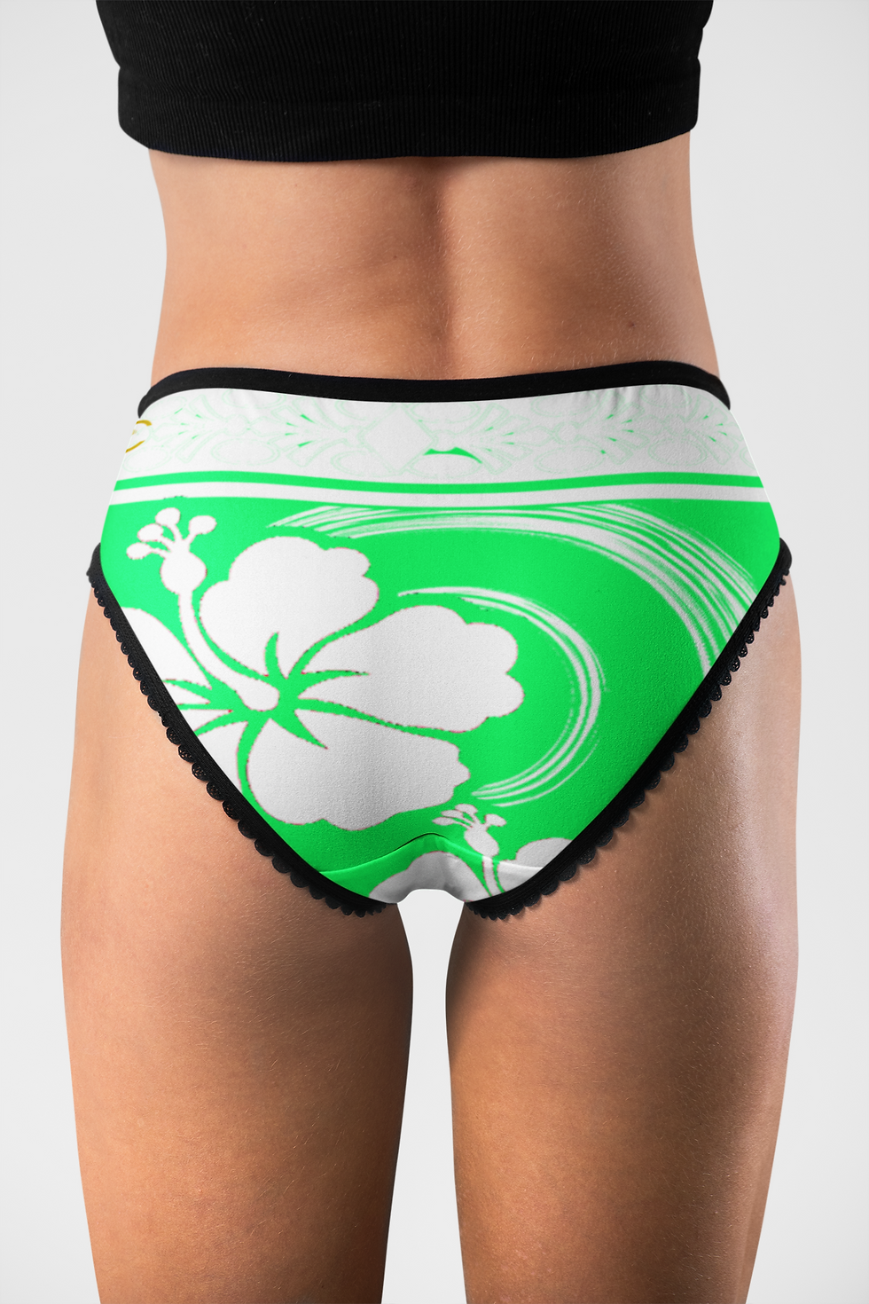 Thumbnail: Culotte Okana motif Hibiscus