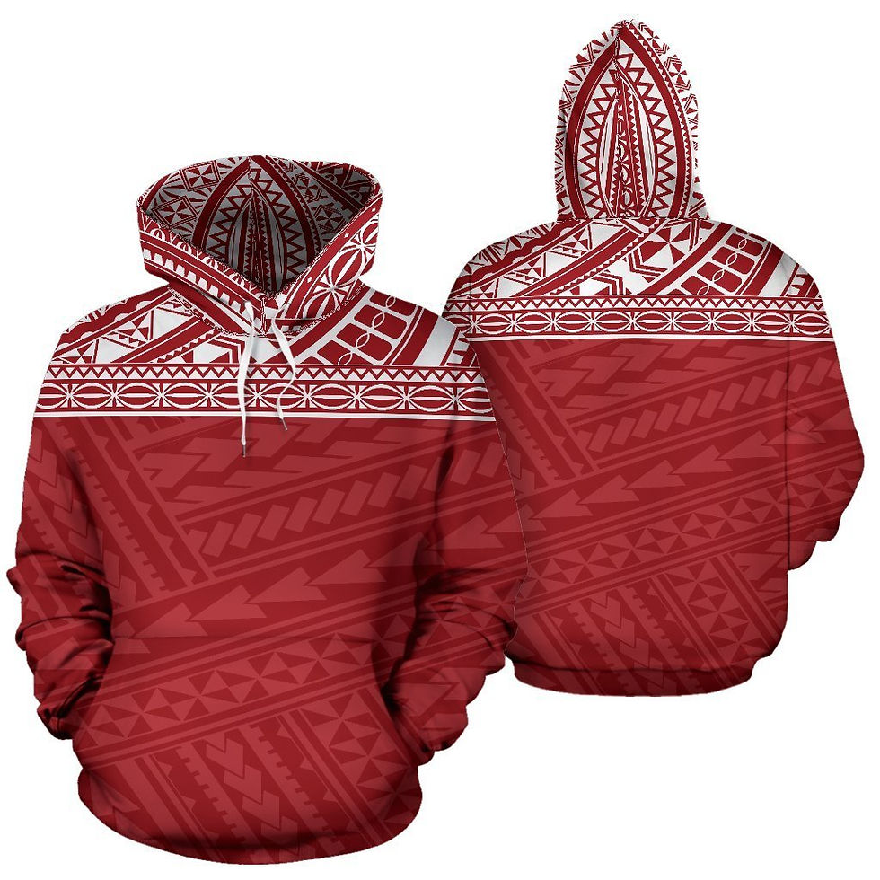 Thumbnail: Hoodie Sweat Unisex TAHITI tatouage filigrane