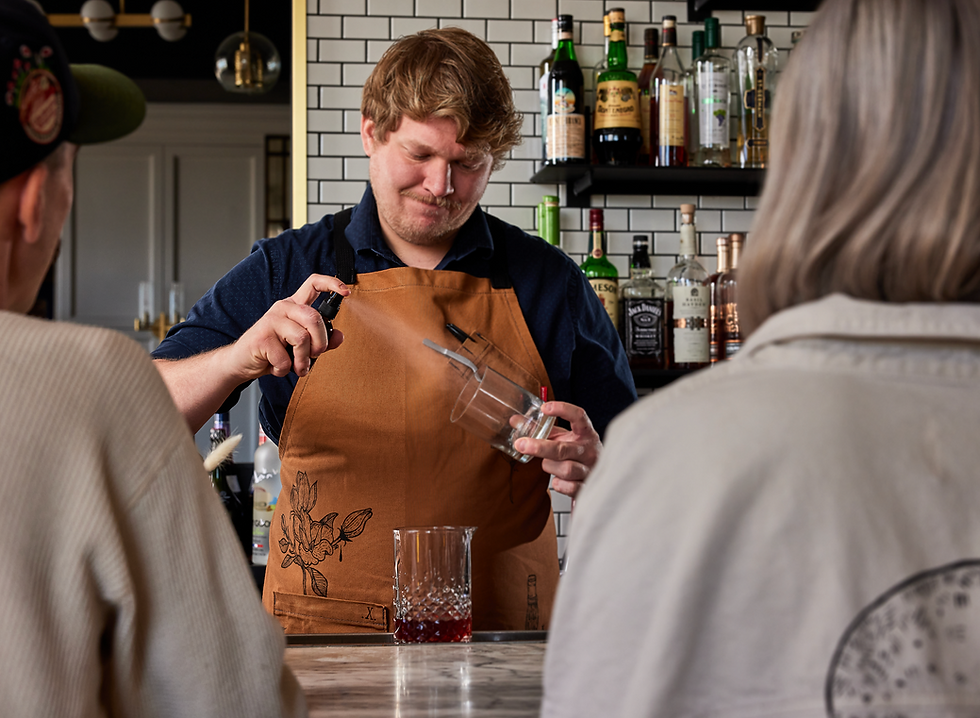 Thumbnail: Hand-painted Valentich Apron by boneBLACK