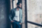 Success concept. Stylish young bearded m
