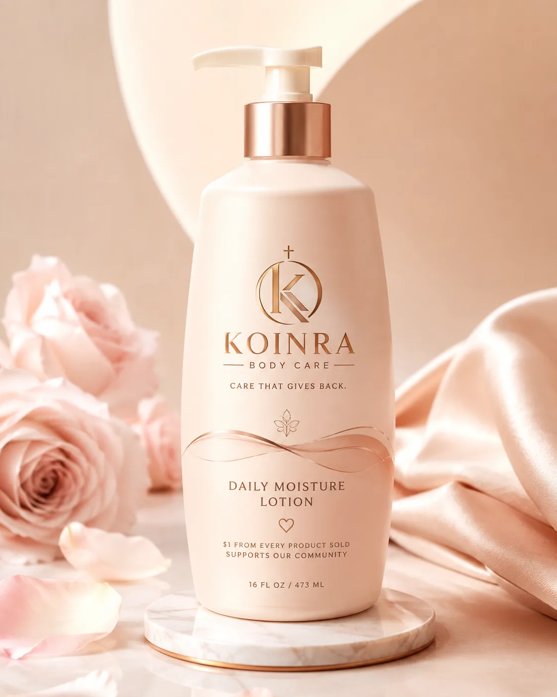 KOINRA lotion concept bottle