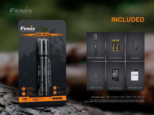 Μικρογραφία: Φακός Fenix E20 V2.0
