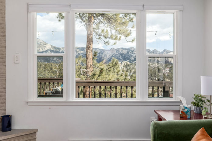 Window with a view in Estes Park