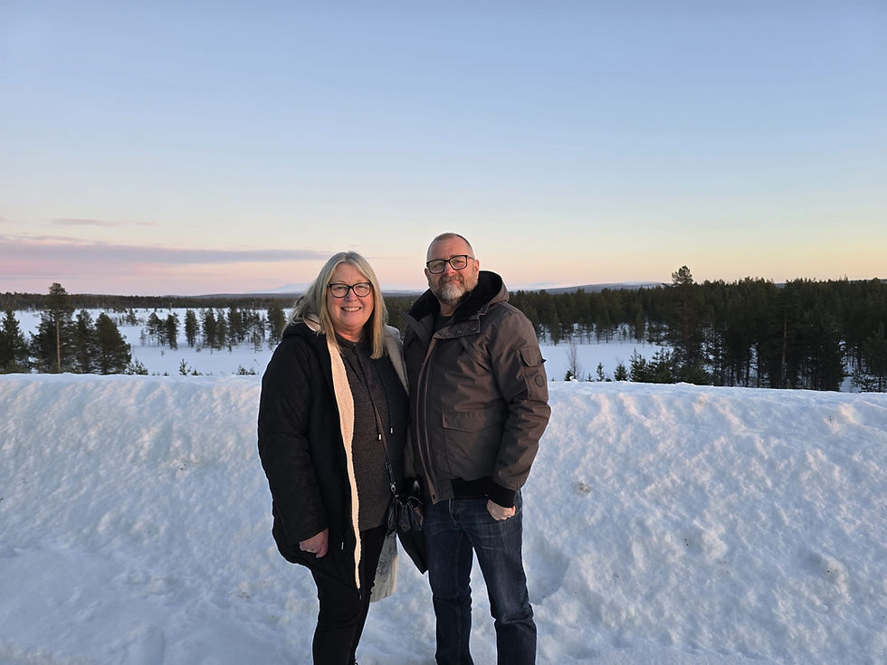 Elaine's Blog: The Northern Lights and snowmobiles in Finnish Lapland