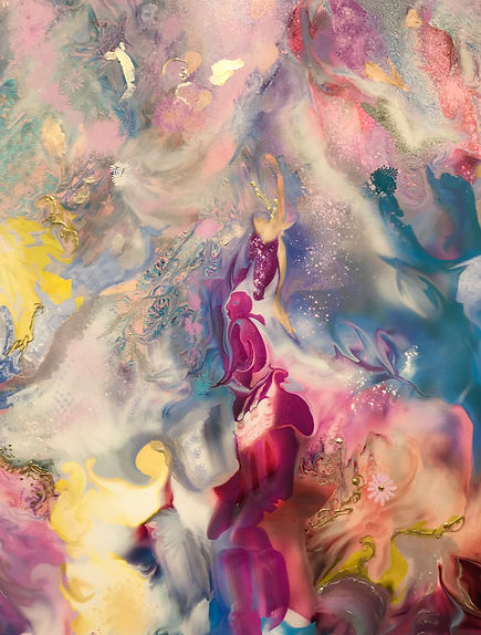 Close-up from Homage to Barbarella by Yasemin Cengiz Cagatay at Scope NY 2020