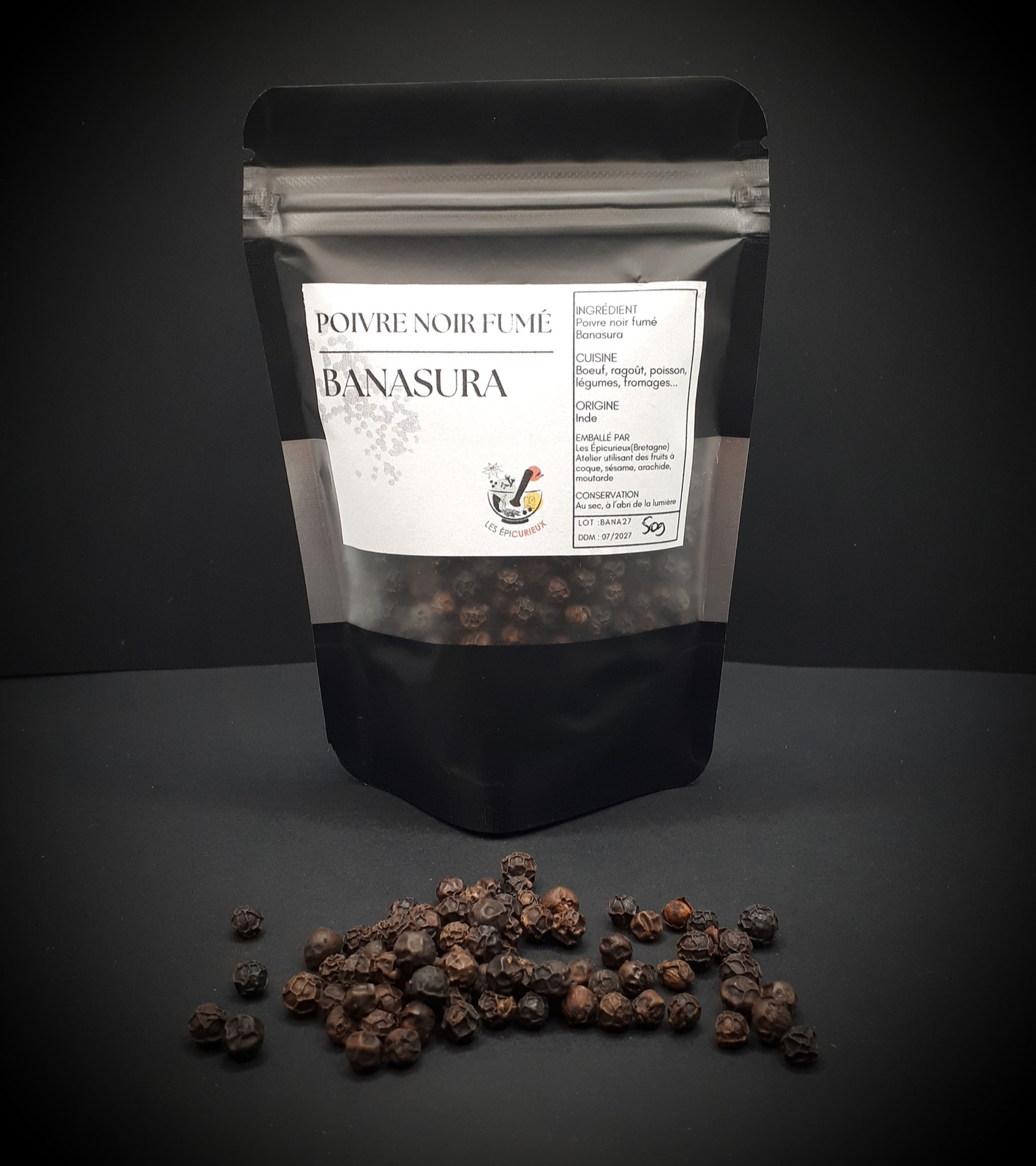 Poivre noir Banasura fumé