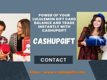 Power of Your Lululemon Gift Card Balance and Trade Instantly with CashUpGift