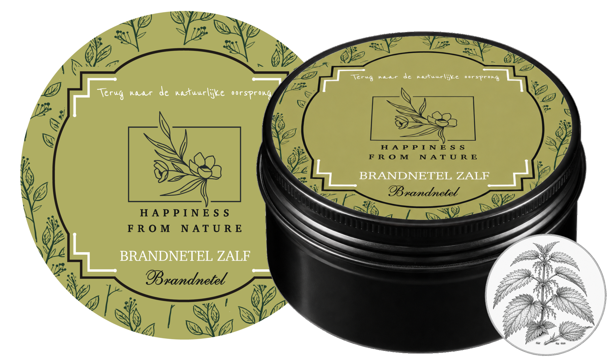 Natuurlijke Brandnetel Zalf 50 ml van Happiness From Nature