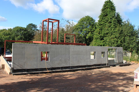 Walls going in