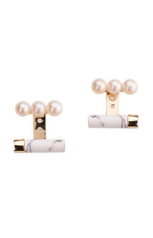 Howlite Pipette Earrings