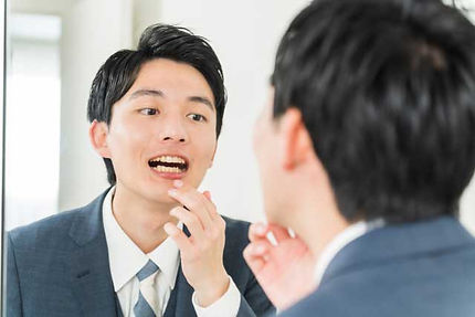 歯をチェック