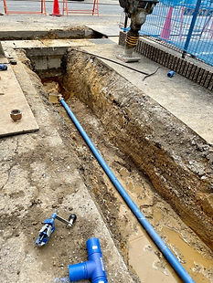 水道管埋設工事
