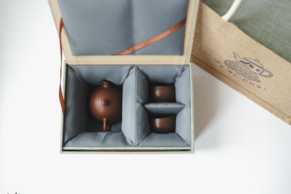 Thumbnail: 紫陶龍蛋手工素壺（禮盒裝） Purple Pottery Solid Handmade Tea Pot(Gift Set)