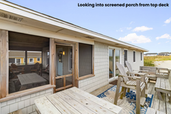 Top deck screened in porch