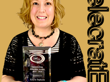 Dr. Kayla Sapkota receives Outstanding Educator Award!