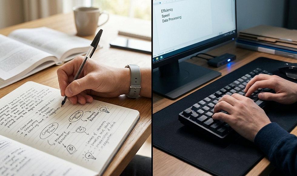 Pen vs. Keyboard: Why Your Brain Prefers the Old-School Way