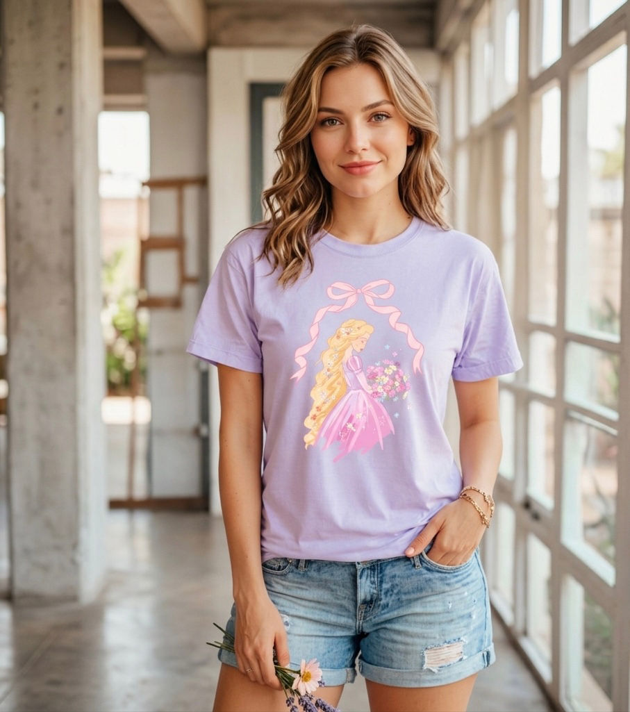 TOTD-Rapunzel bow shirt