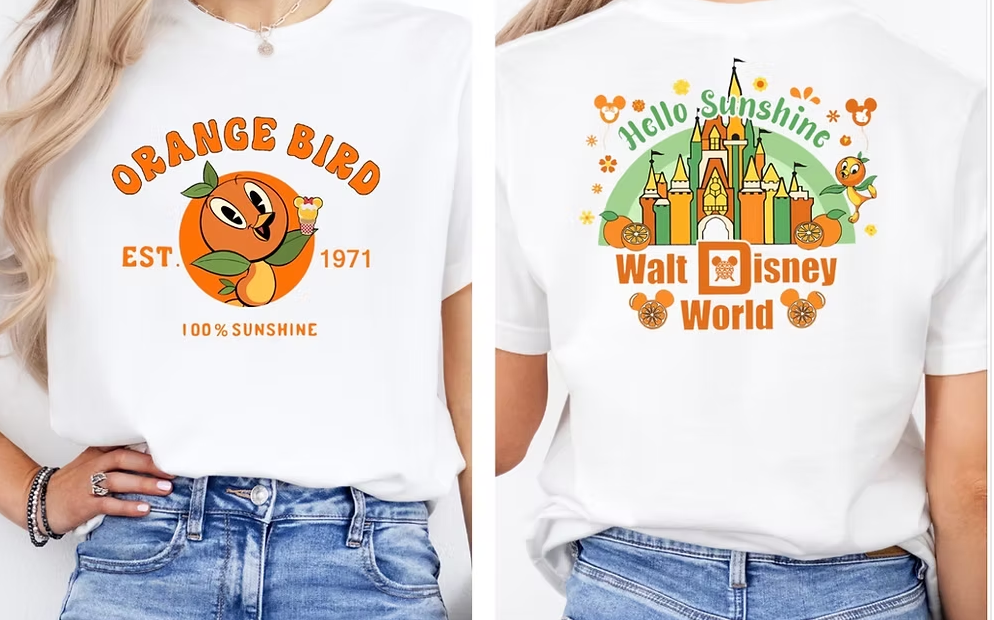 Orange Bird Double Sided