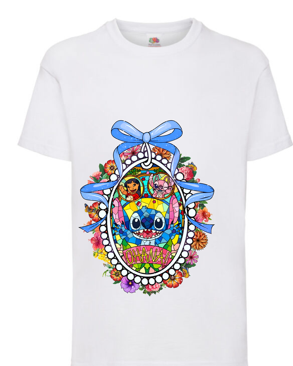 Stained Glass- Stitch, Lilo & Angel