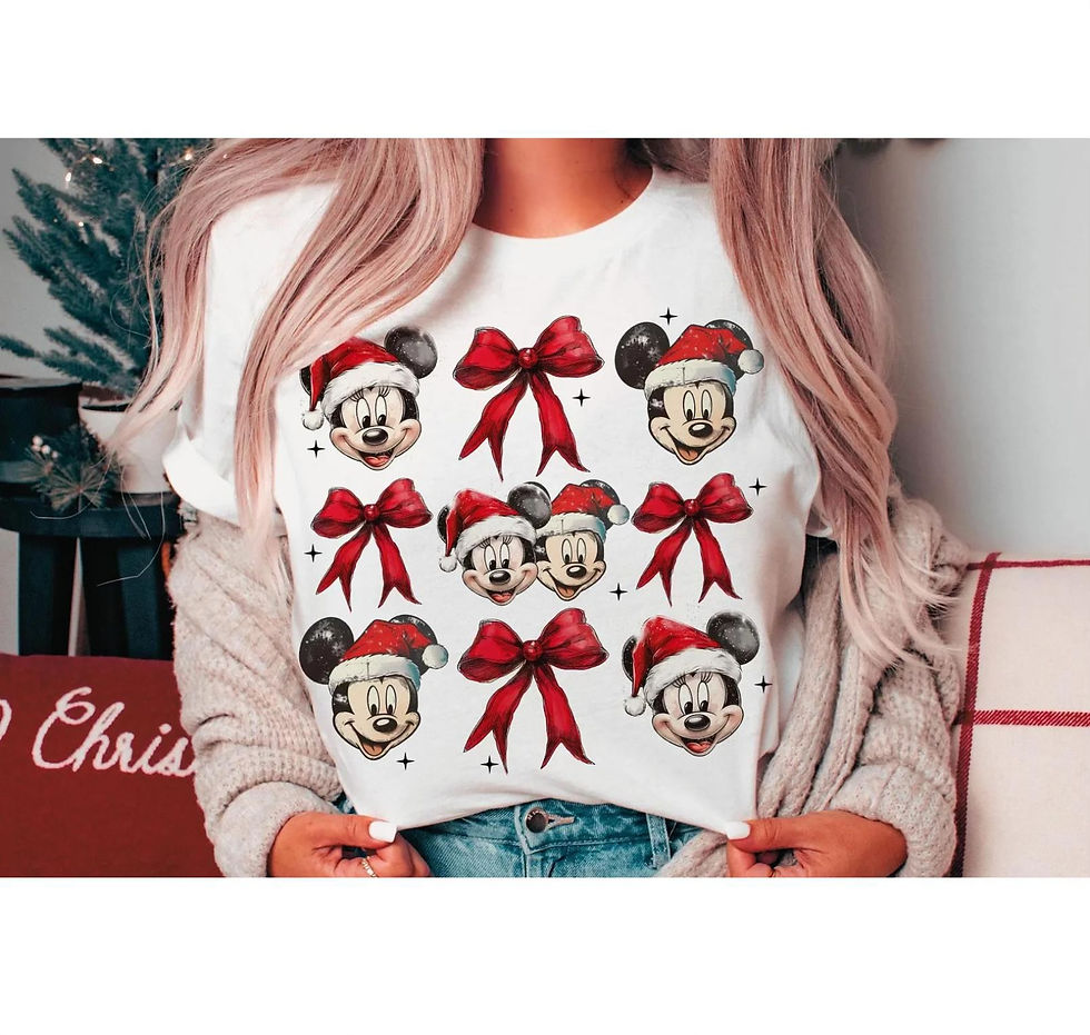 Mickey & Minnie Christmas Bows