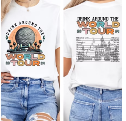 Epcot World Tour Double sided