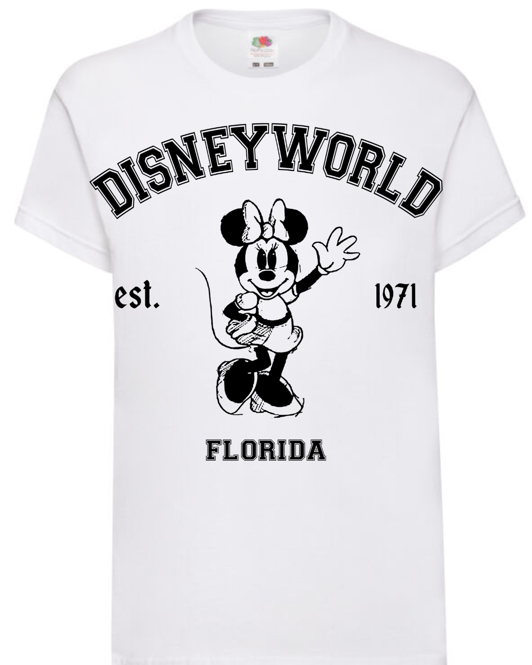WDW Minnie Black+white