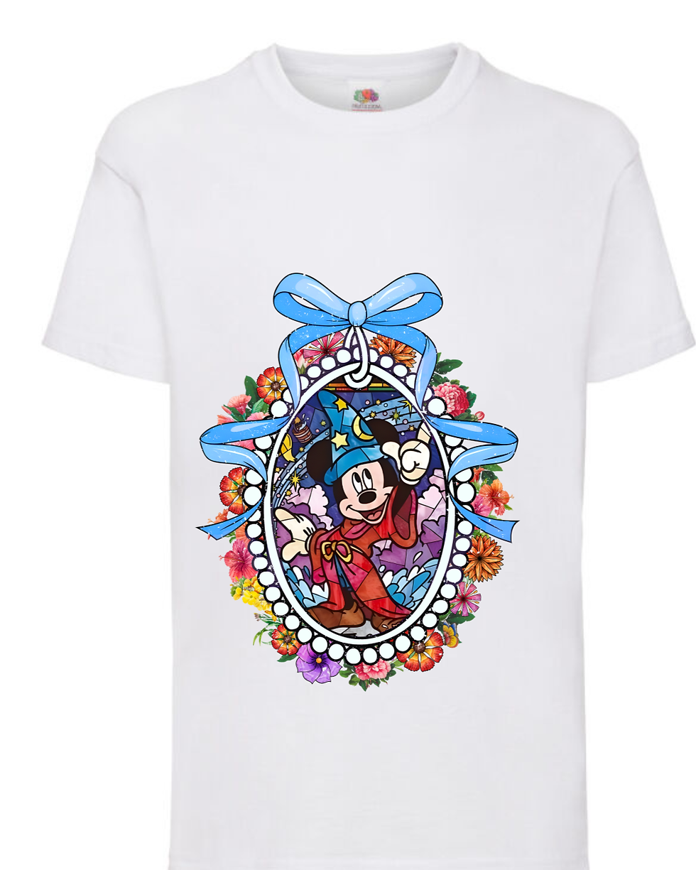 Stained Glass-Fantasia Mickey