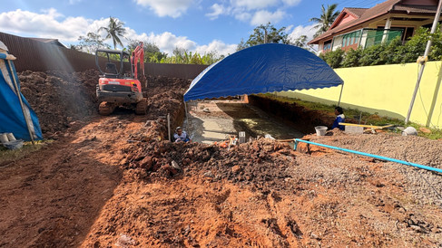 Just Started - Infinity Edge Pool in Korat